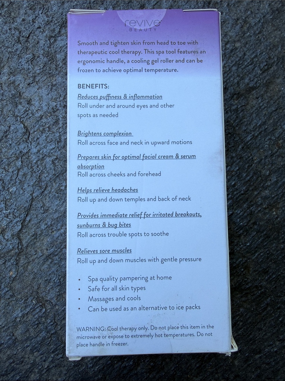 Revive Beauty Revitalizing Ice Roller — Purple - Picture 2 of 4